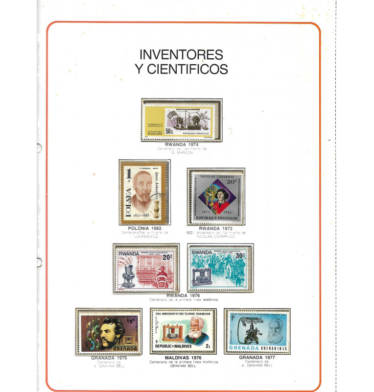 Libro de Estampilla del mundo. Gran enciclopedia de la filatelia